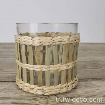 Wraik kağıtlı özel kasırga silindir vazo camı